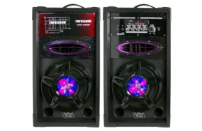 1500 Watts Peak Power 8-Inch Fully Amplified Bluetooth Speaker Set