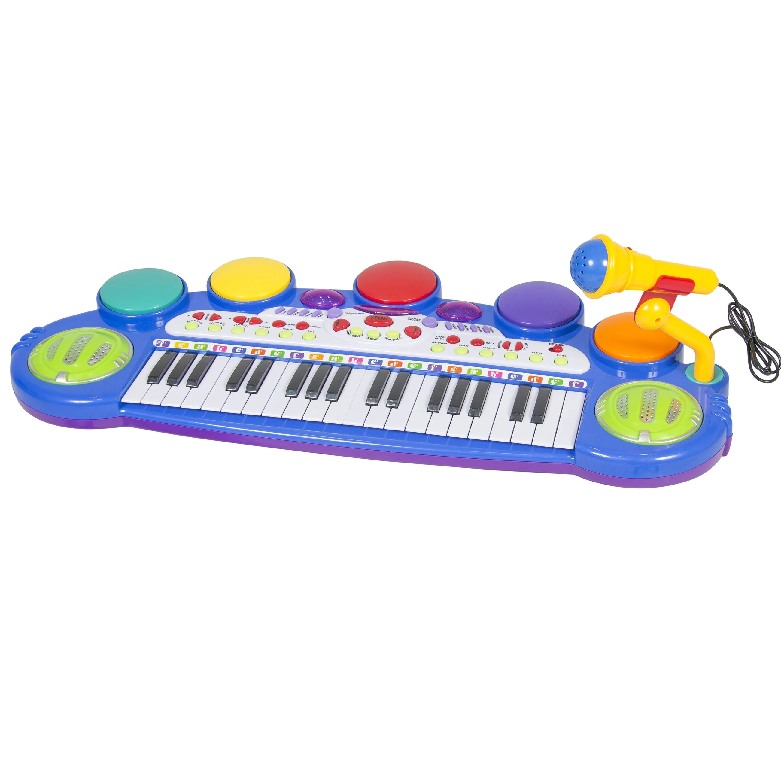 37-Key Kids Electric Keyboard w/ Microphone, Stool