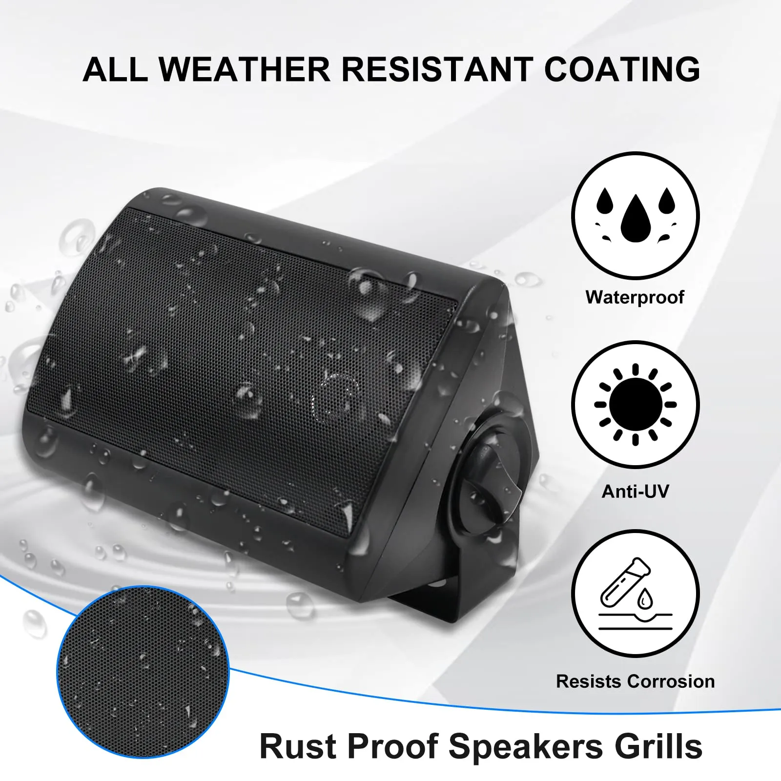 4" Outdoor Speakers 400 Watts 2-Way HOS-401X2