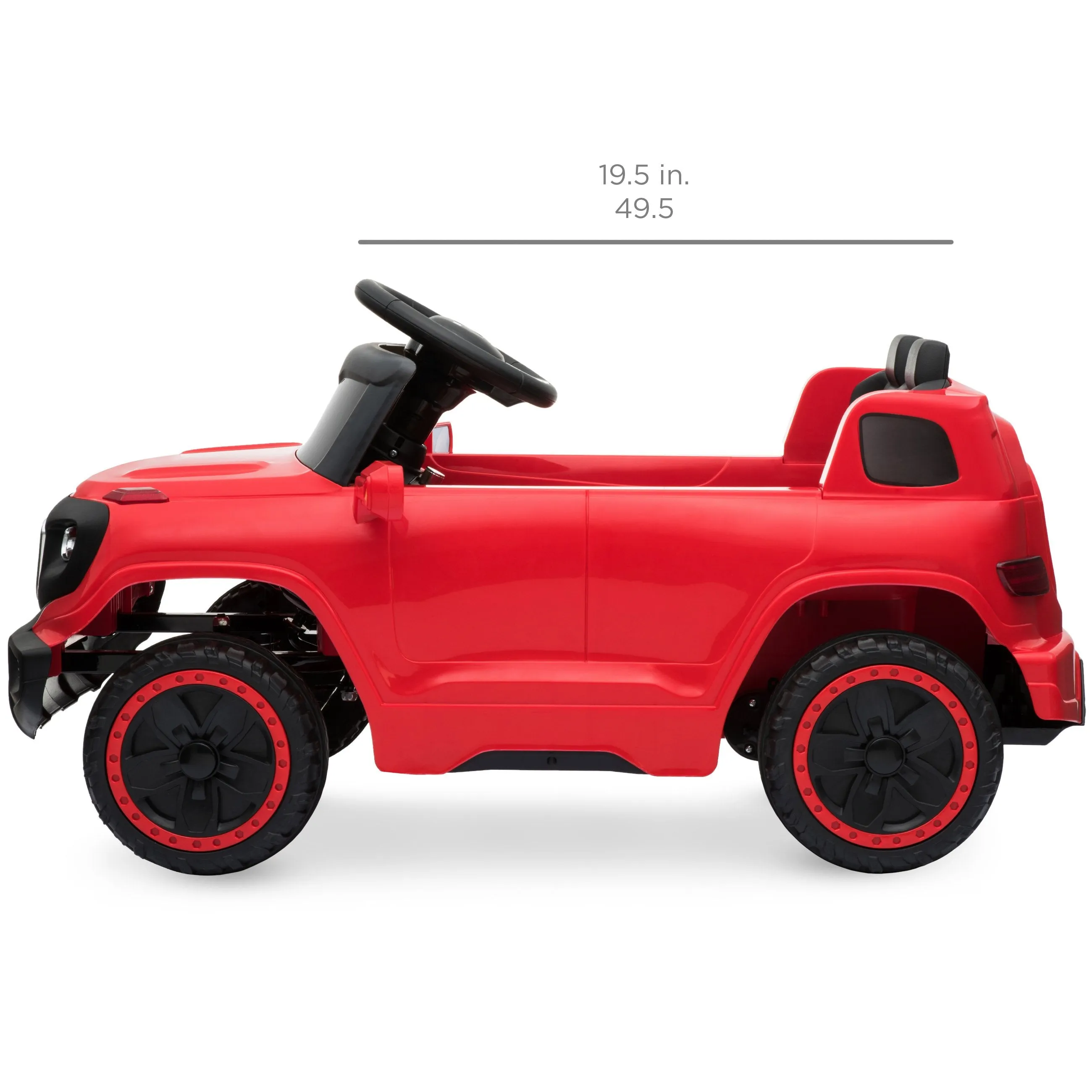 6V Kids Ride-On Car Truck Toy w/ RC Parent Control, 3 Speeds, Lights, Horn