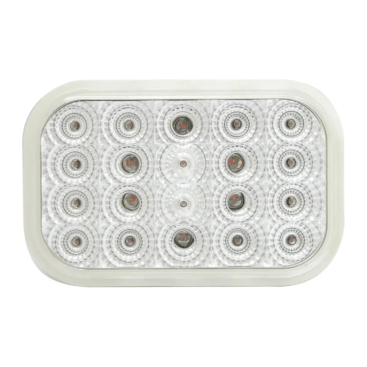 77014BP Rectangular Spyder LED Light (RED/CLEAR) #77014BP