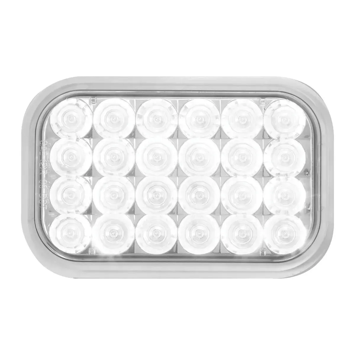 77184 Rectangular Pearl LED Light (WHITE/CLEAR) #77184