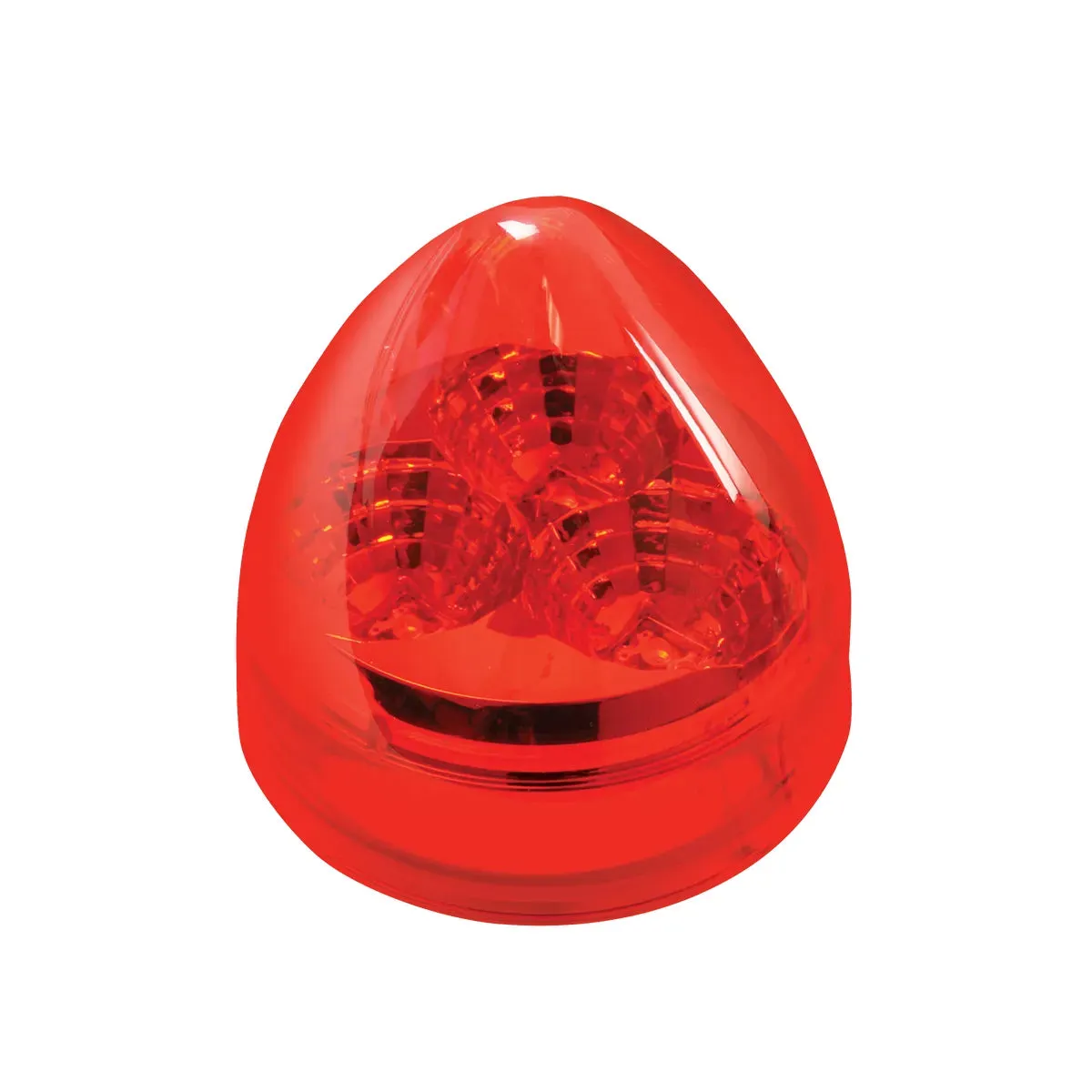 77692 2.5" SPYDER RED BEEHIVE 3 LED LIGHT, RED LENS