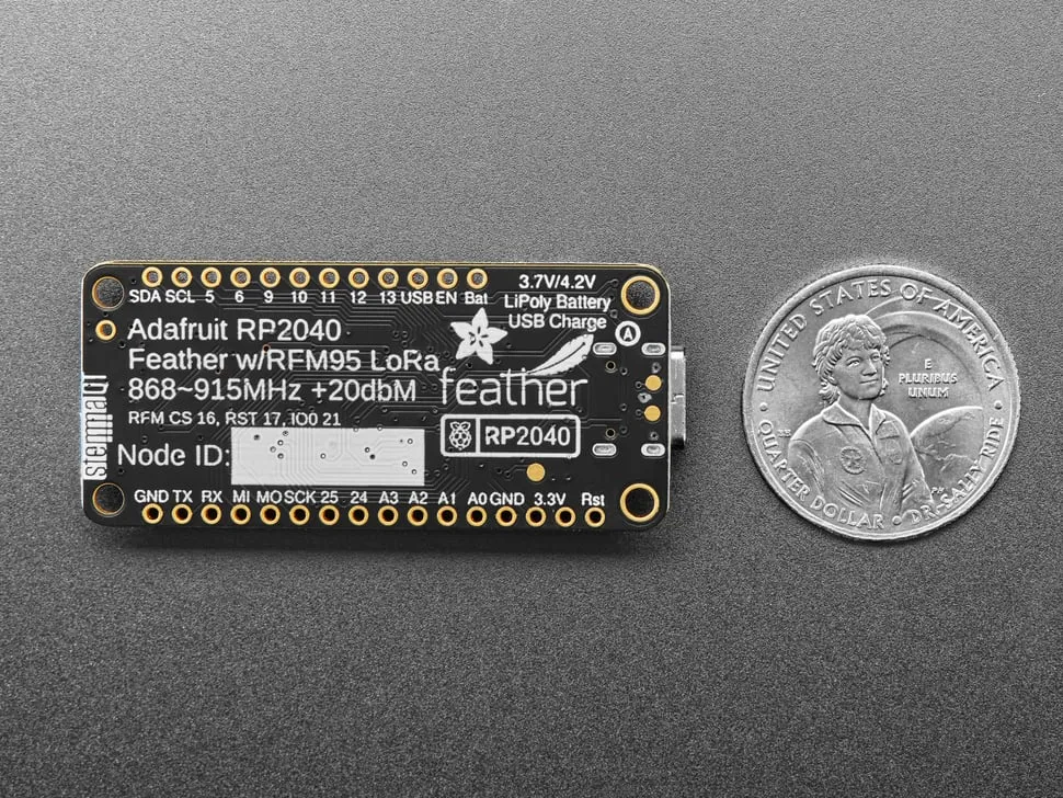 Adafruit Feather RP2040 with RFM95 LoRa Radio - 915MHz