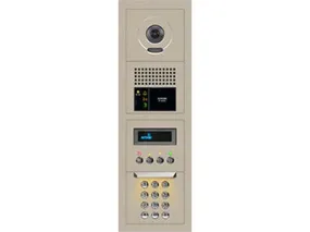 Aiphone GTV-DES104B 10-Key Video Entrance Panel Kit, 1x4 Size