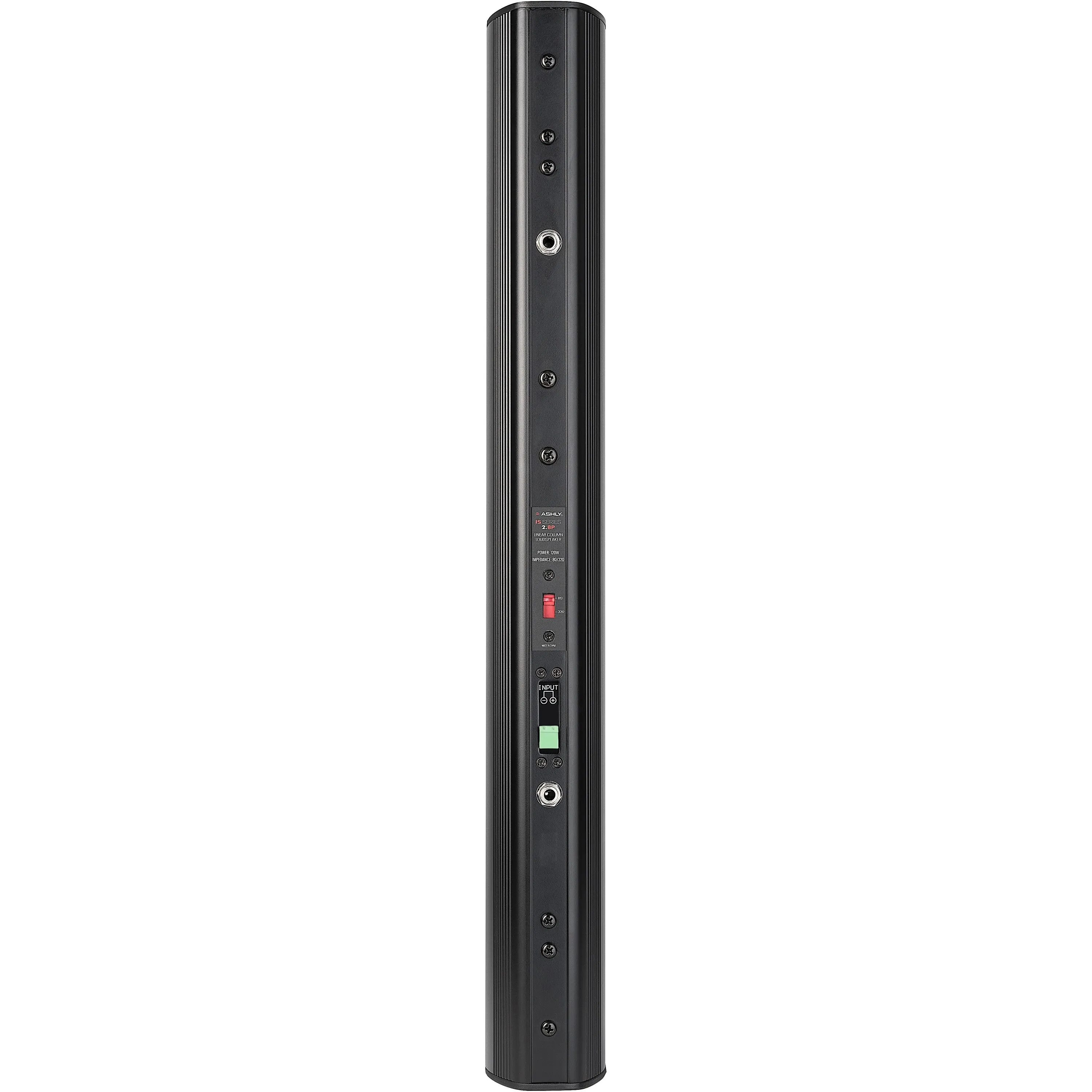 Ashly IS-3.8P Passive Dual-Z Directivity Column Speaker-Single - 8 x 3" (Black)