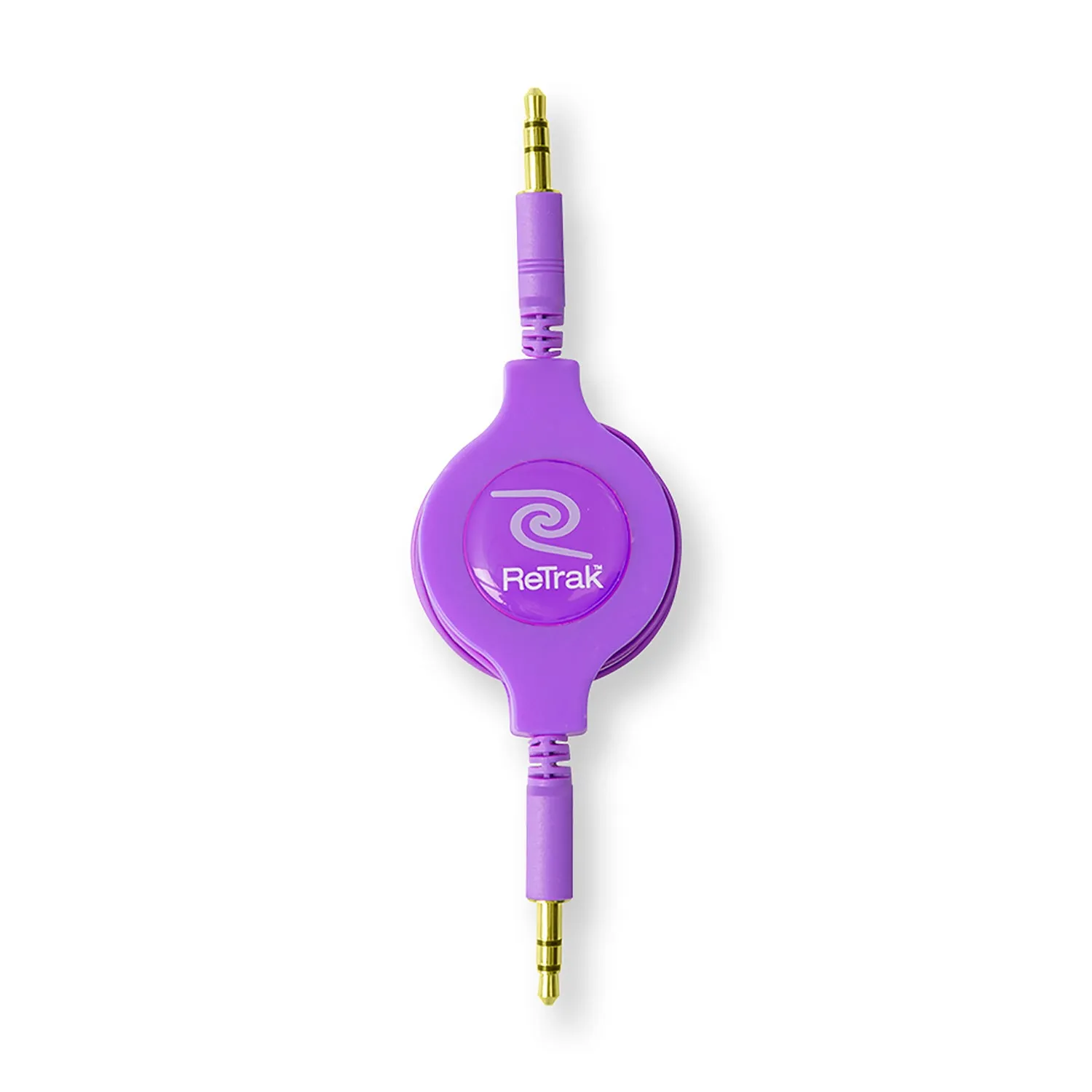 Audio Auxiliary Cable | Aux Cord | Retractable Cord | Purple