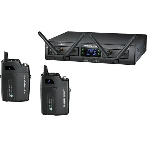 Audio-Technica ATW-1311 System 10 Pro Rack-Mount Digital Dual Unipak Transmitter System24 Ghz