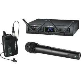 Audio-Technica ATW-1312L System 10 Pro Rack-Mount Digital Lavalier/handheld Combo System 24 Ghz