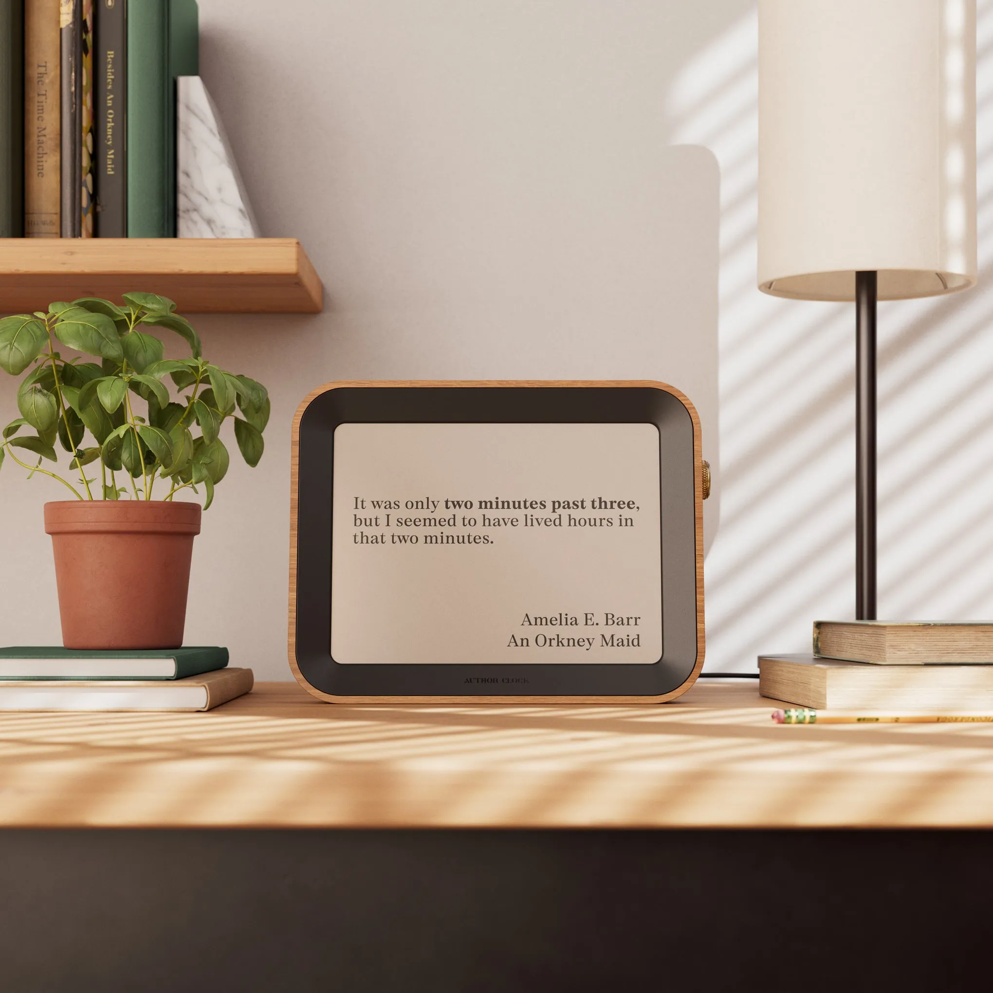 Premium Oversized Author Clock - Elegant Design for Writers and Creatives