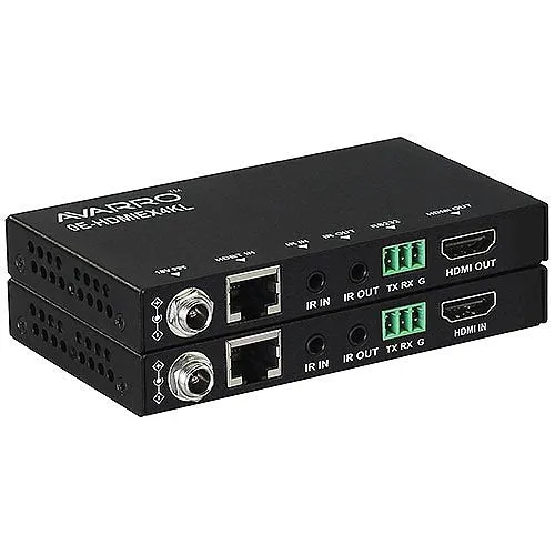 AVARRO / W Box Technologies 0E-HDMIEX4KL 4K 60hz HDBT PoE/HDCP 2.2 Extender, Black