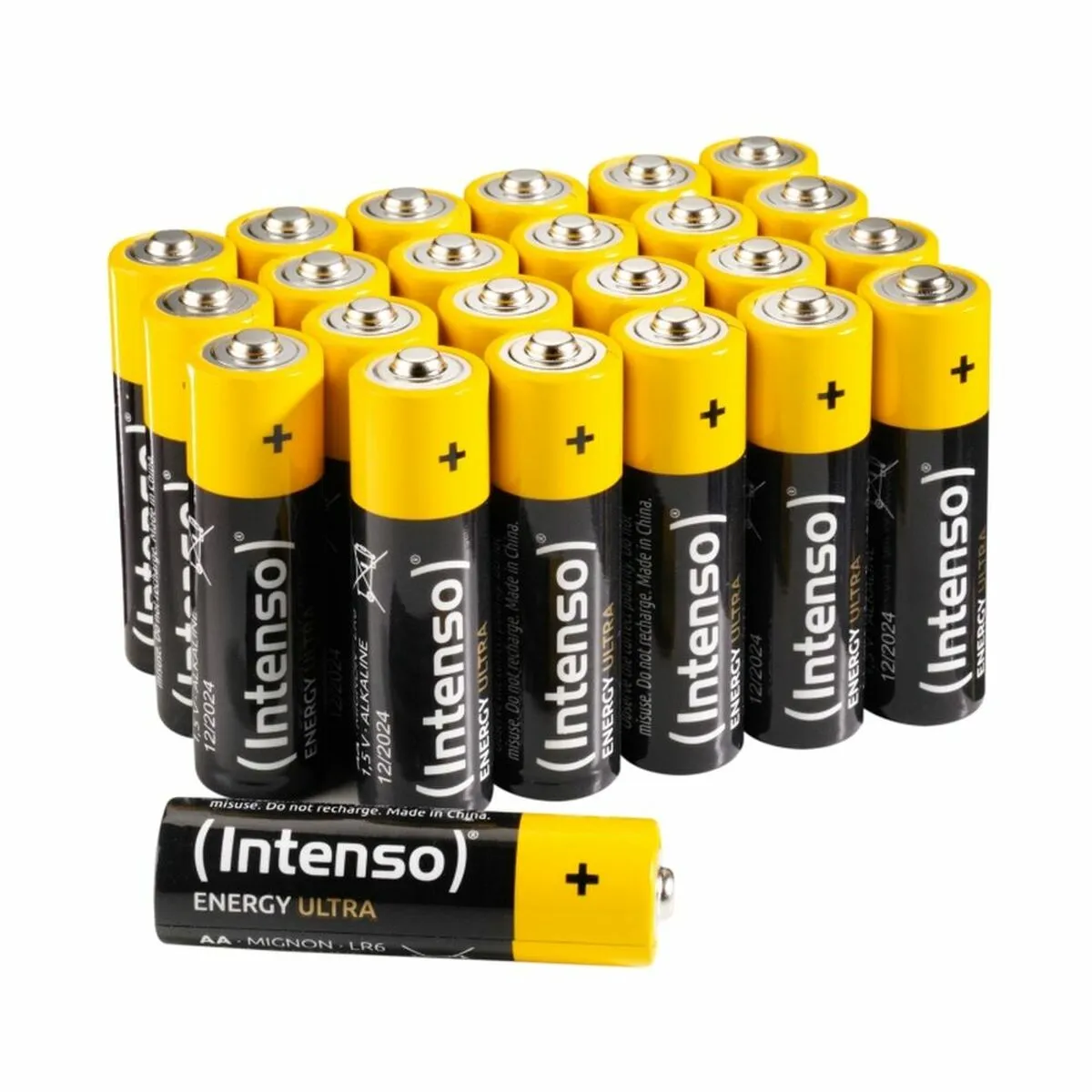 Intenso 7501824 High Performance AA Batteries, Long-Lasting Power, Pack of 4