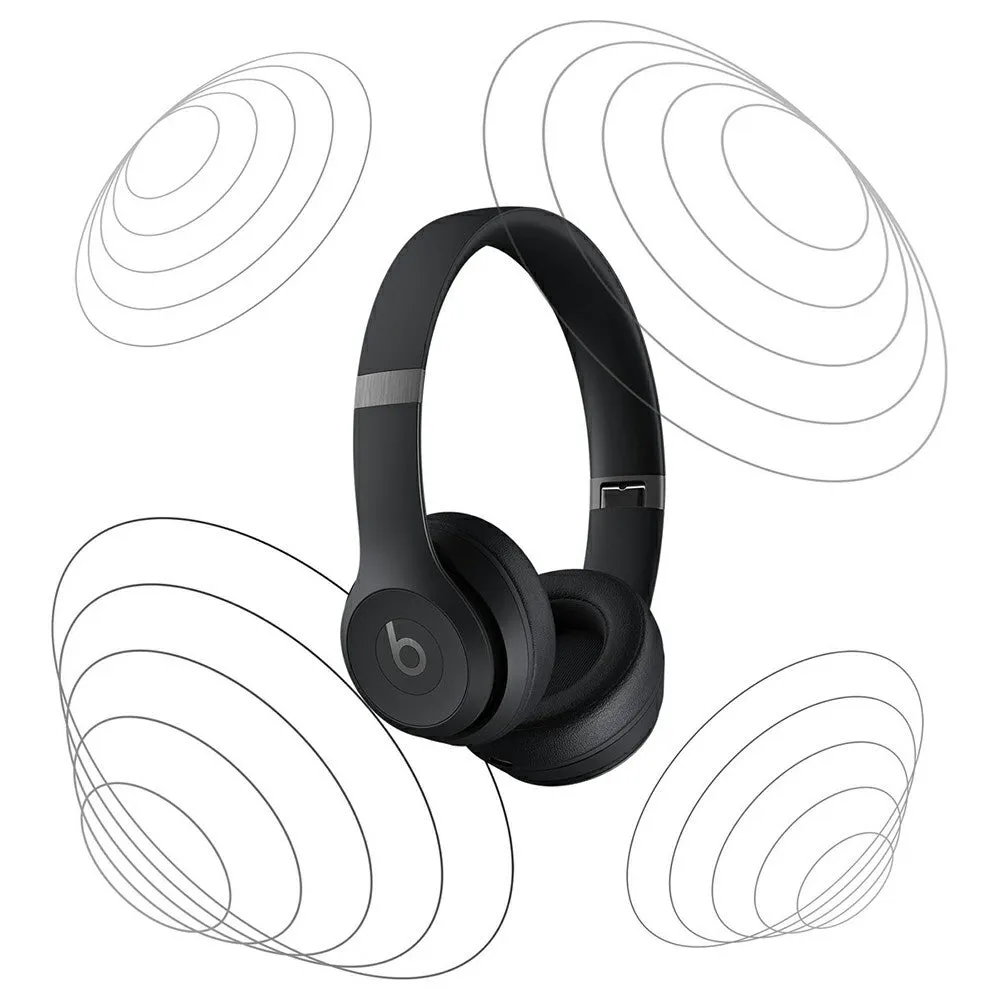 Beats Solo 4 Bluetooth Wireless On-Ear Headphones - Matt Black | MUW23ZM/A