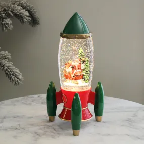 Christmas Musical Water Lantern Rocket with Swirling Confetti LED Lights