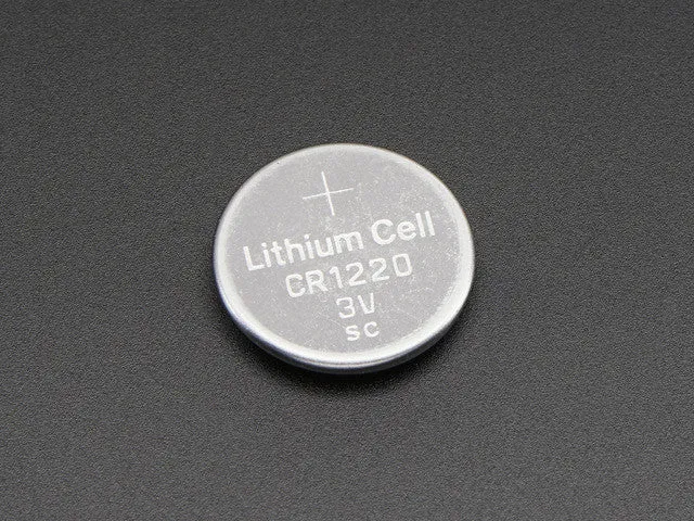 CR1220 12mm Diameter - 3V Lithium Coin Cell Battery