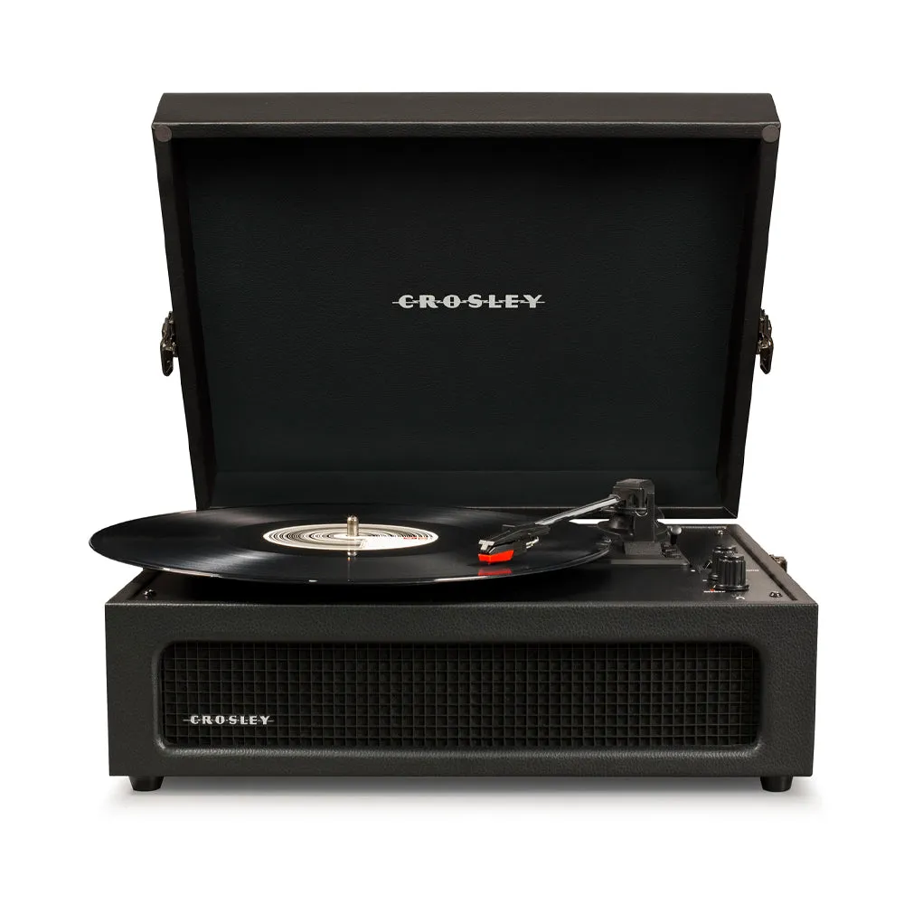 Crosley Voyager Bluetooth Portable Turntable - Black   Bundled Majority D40 Bluetooth Speakers - Black