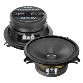 Deaf Bonce Hannibal MH-50 5" 4-Ohm PAIR 100W RMS Midrange Car Audio Speakers