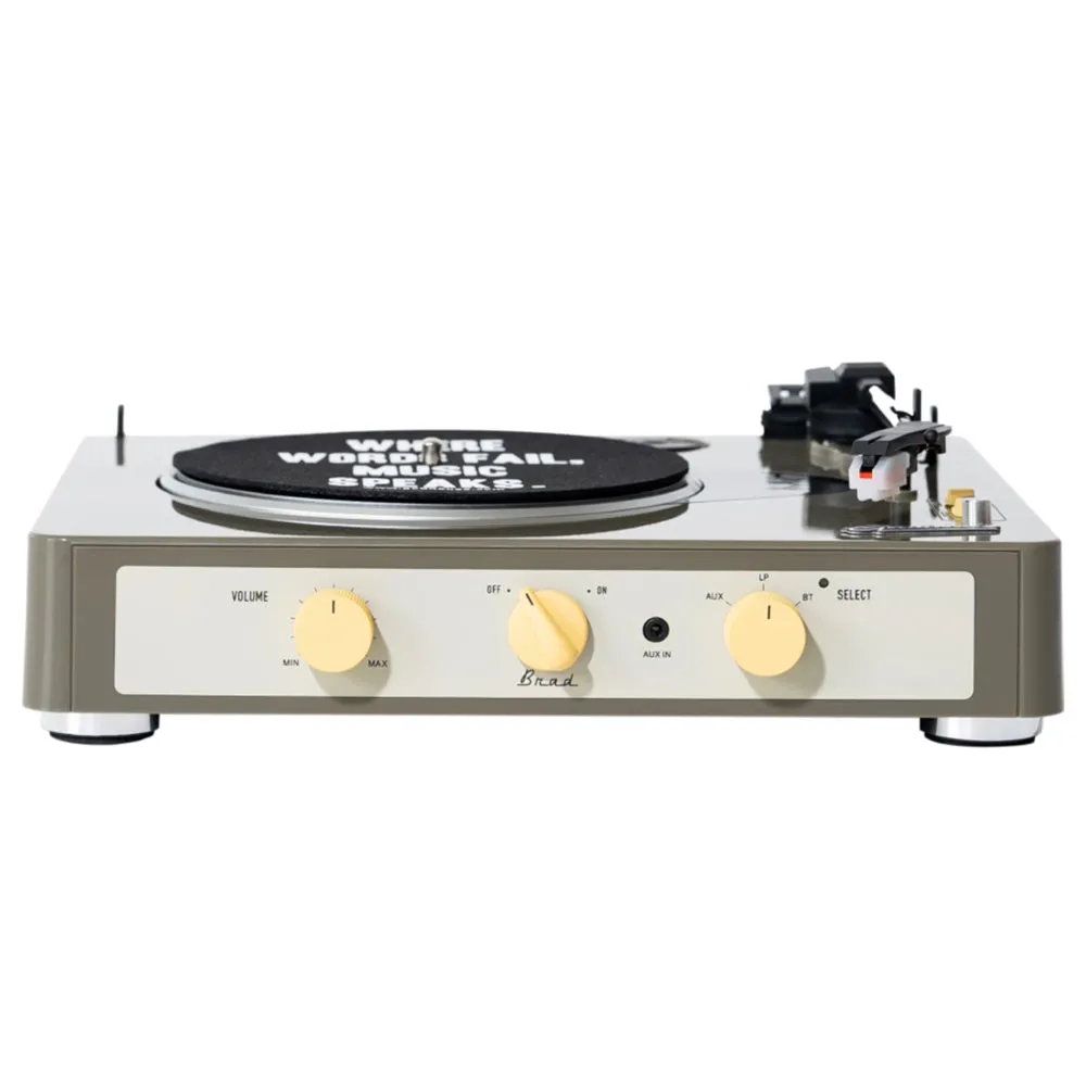 Gadhouse Brad MKII Record Player - Grey   Bundled Majority D40 Bluetooth Speakers