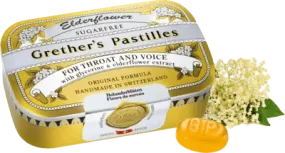 GRETHERS Elderflower sugar-free pastilles