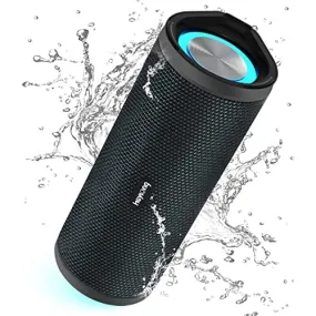 HEYSONG Portable Bluetooth Speaker, Wireless Outdoor Speakers, IPX7 Waterproof, 40H Playtime, TF Card, Loud Stereo Sound for Beach, Boat, Pool, Camping, Bike, Shower, Gifts for Men