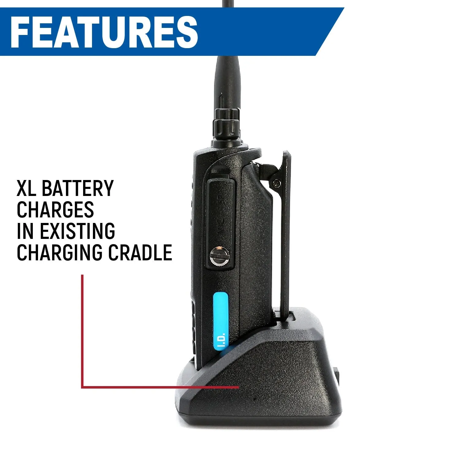 High Capacity Battery for RDH-X / ABH7 Handheld Radio 3600mAh