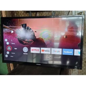 Hitachi 32 Inch 32HE4000U Smart Full HD LED TV (Screen mirroring, Netflix, YouTube) - London Used