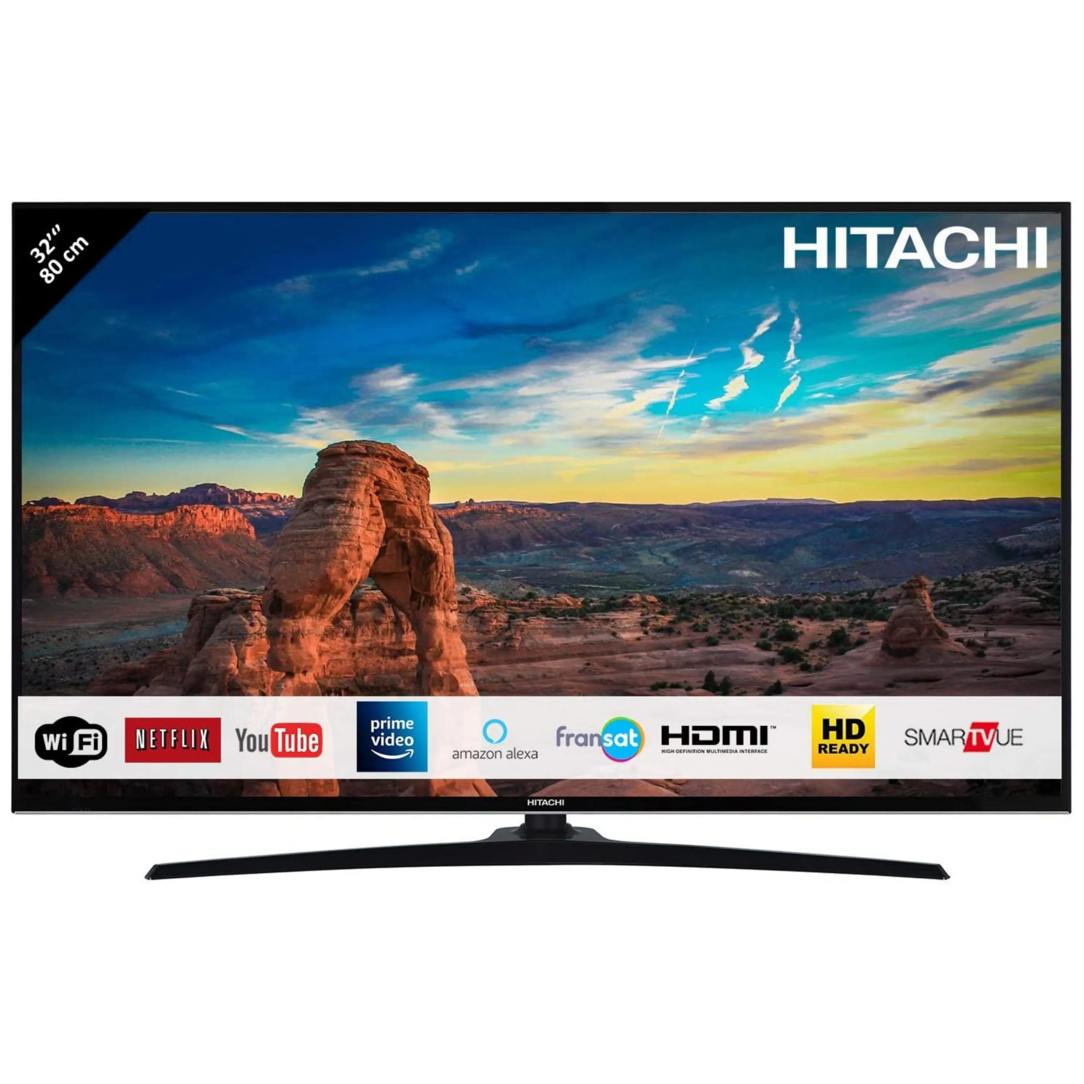 Hitachi 32 Inch 32HE4000U Smart Full HD LED TV (Screen mirroring, Netflix, YouTube) - London Used