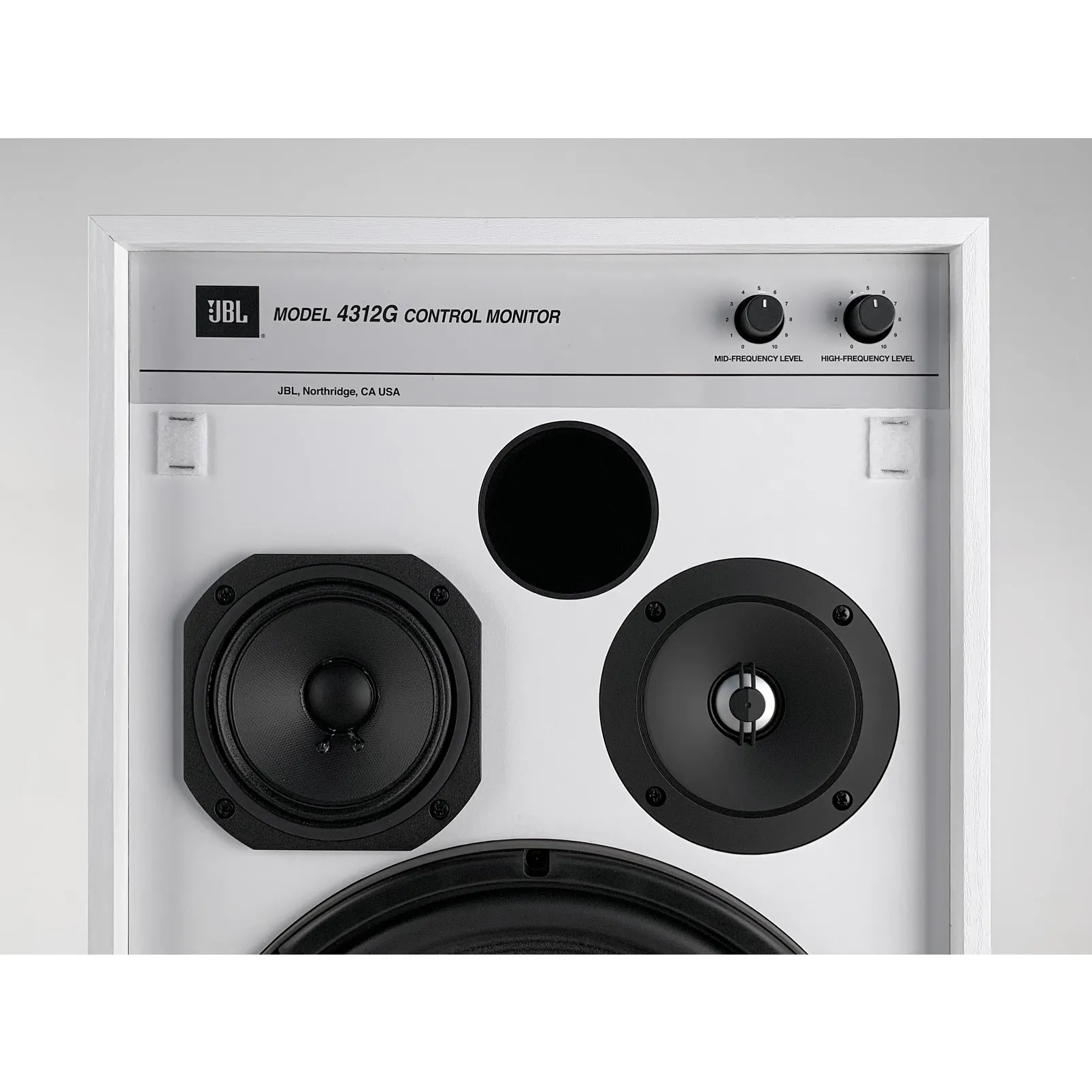 JBL 4312G Classic 3-Way 12" Studio Monitor Bookshelf Loudspeakers Ghost Edition White (Pair)