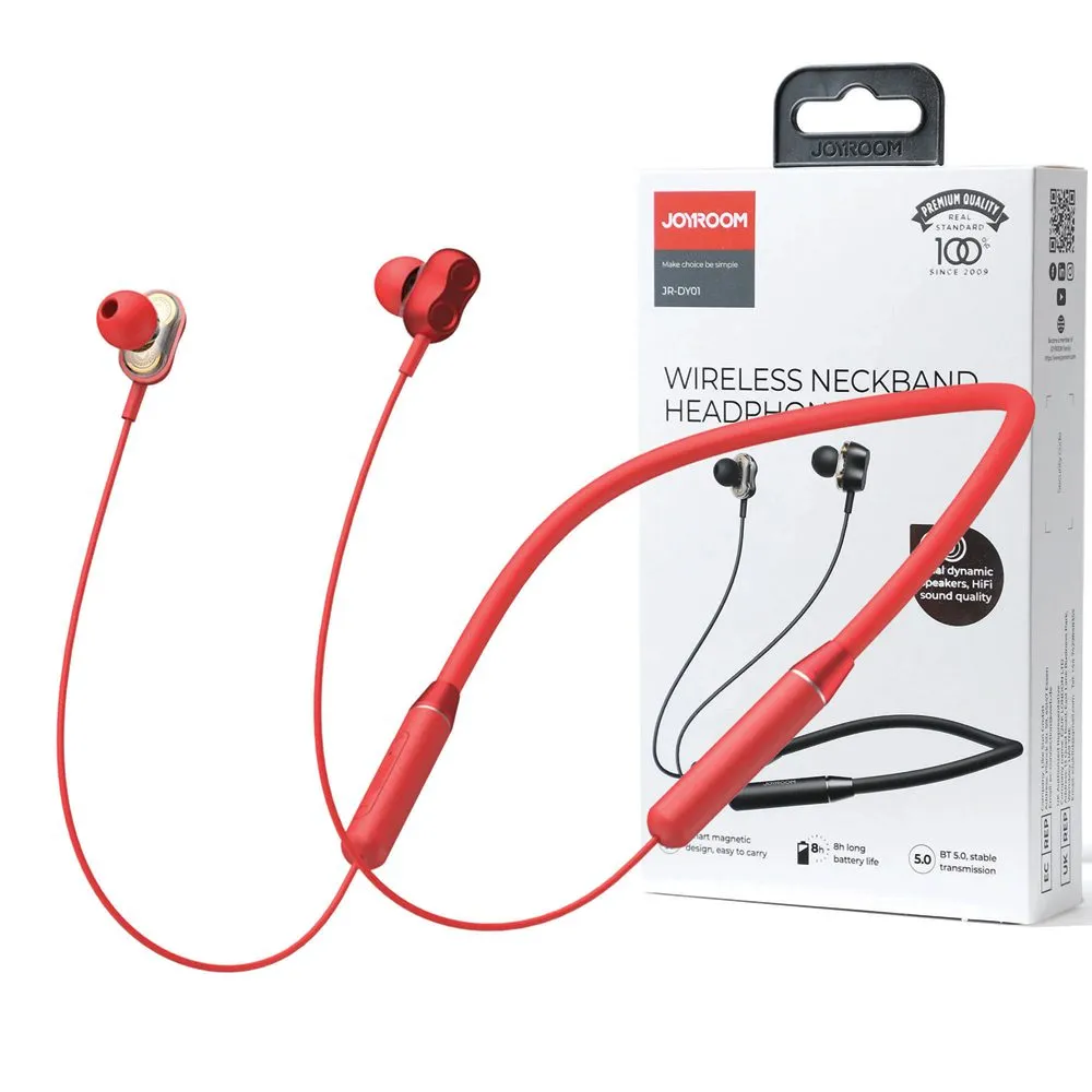 Joyroom Jr-Dy01 Wireless Magnetic Neckband Headphone Red