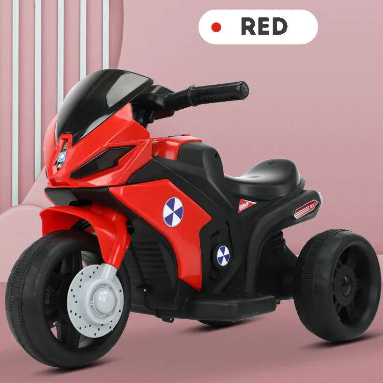 Kids Ride On Motorbike electric three-wheeled motorcycle bike for boys, rechargeable, with music, lights. Gift for boys