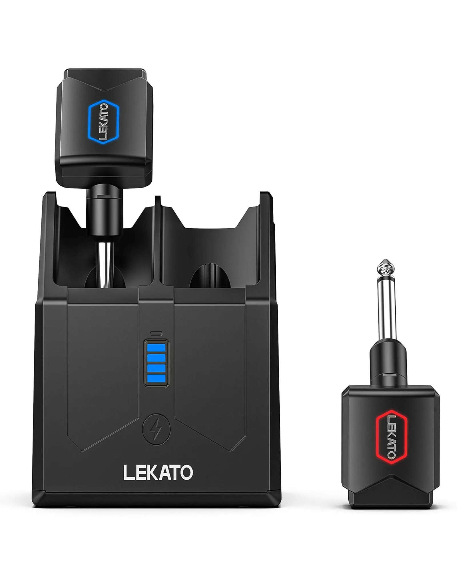 LEKATO JW-06 5.8GHz Premium Wireless Guitar System with Charging Case