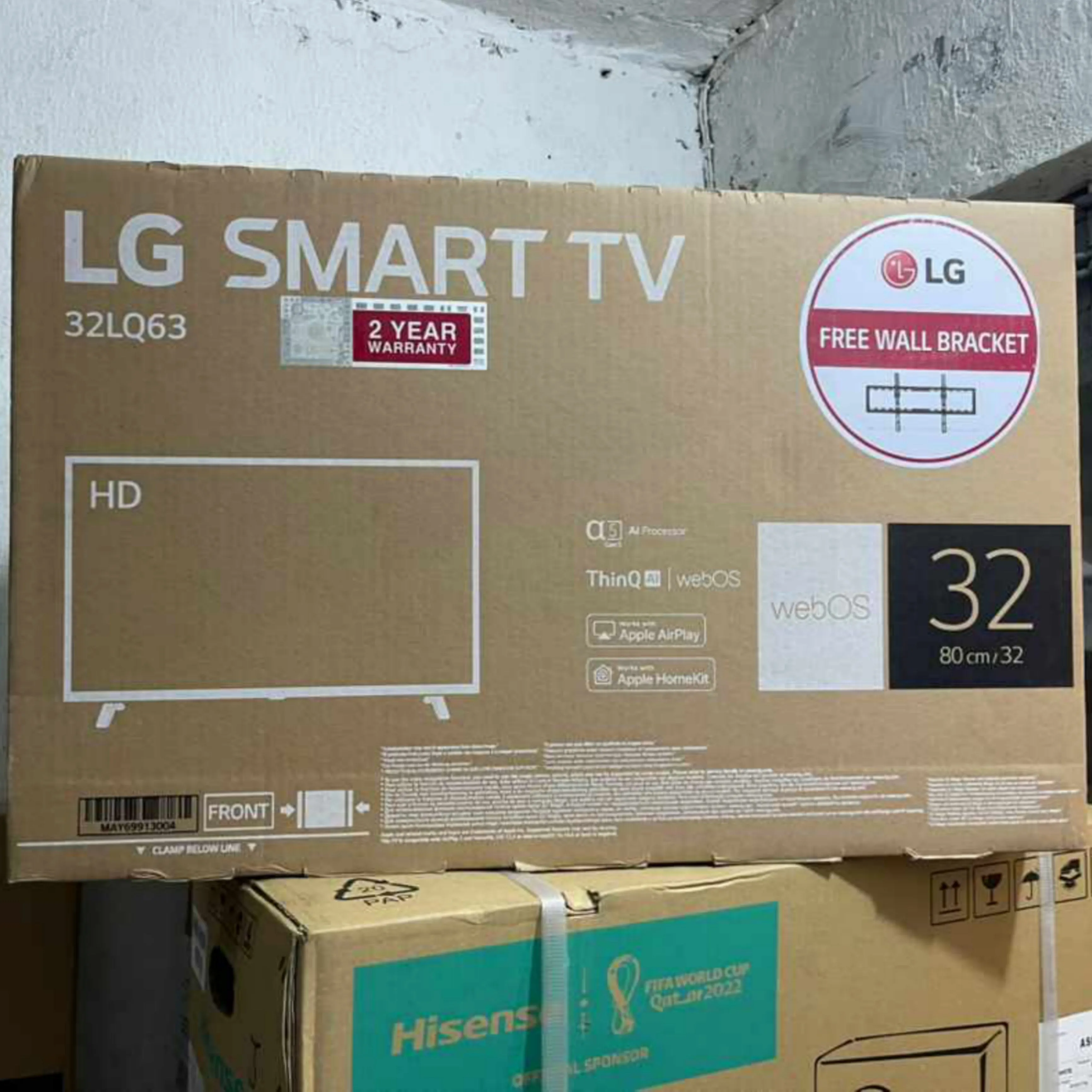 LG 32 Inch 32LQ63 Series AI Thinq webOS Smart Bluetooth Satellite HD TV   2 Years Warranty - Brand New