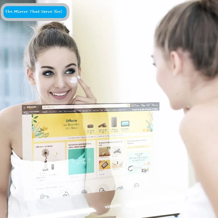 LINE| Smart LED Bathroom Mirror Built-in TV screen Android Wi-Fi Bluetooth Intelligent bathroom mirror