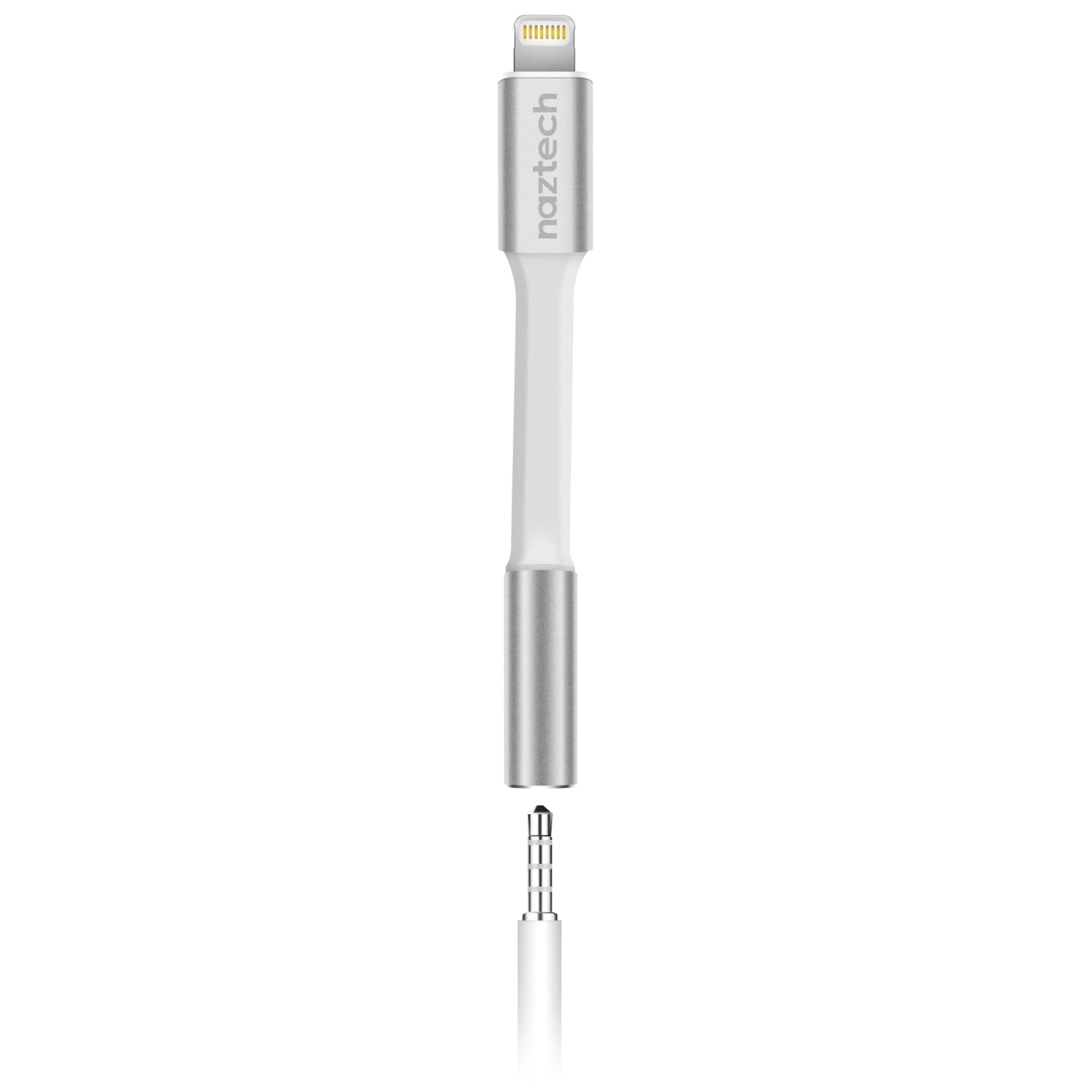 Naztech MFi Lightning to 3.5mm Adapter White