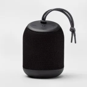 New - heyday Cylinder Portable Bluetooth Speaker With Strap - Black