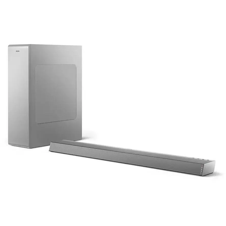 Open Boxed/ Ex-Display - Philips 2.1 Channel Soundbar Speaker with Wireless Subwoofer - Silver | TAB6405/10