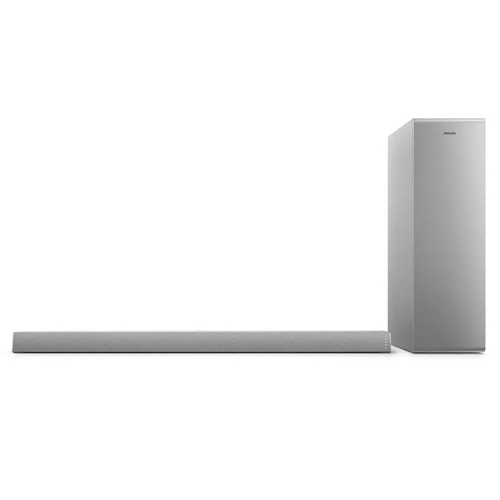 Open Boxed/ Ex-Display - Philips 2.1 Channel Soundbar Speaker with Wireless Subwoofer - Silver | TAB6405/10