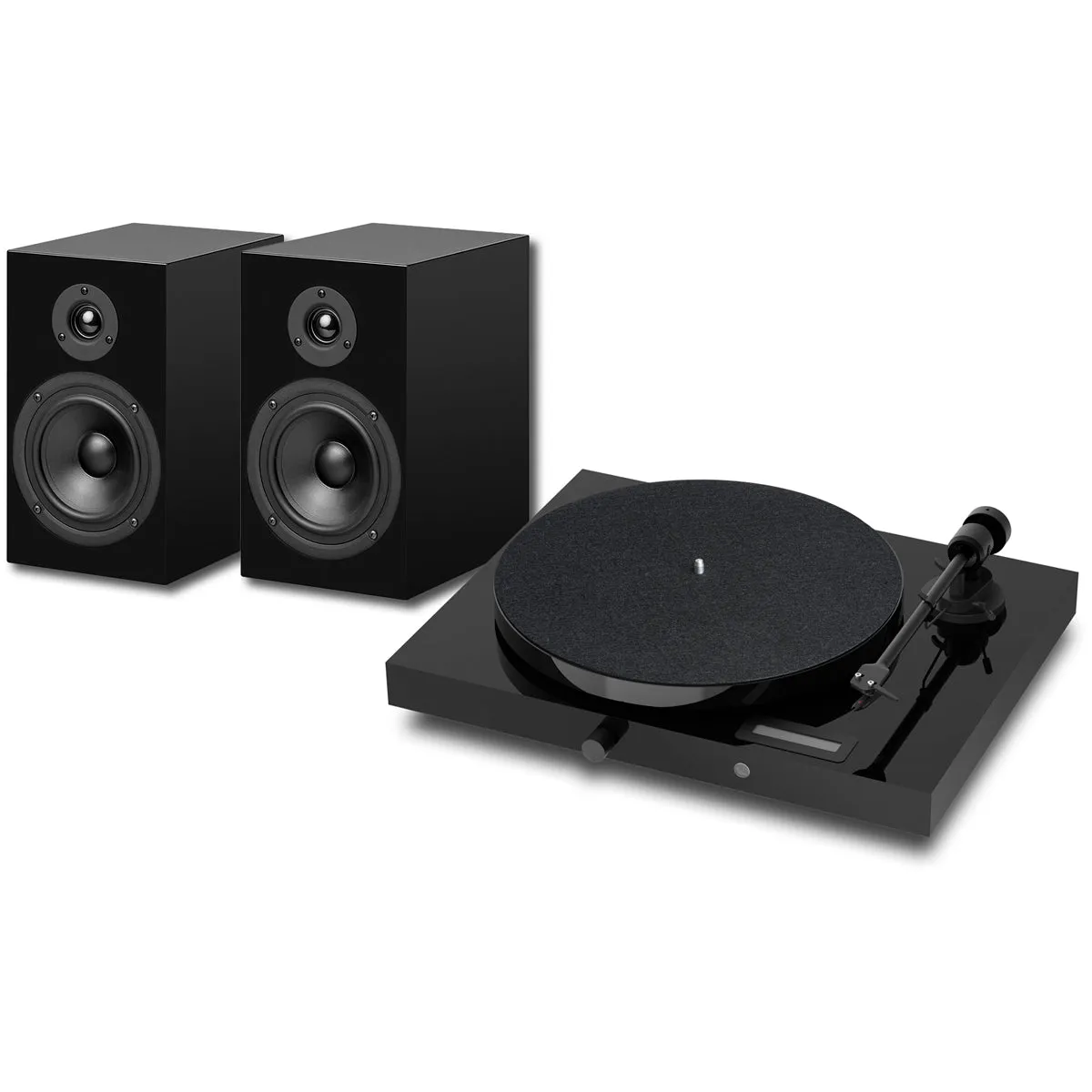 Pro-Ject Juke Box E1 Turntable Set with Speaker Box 5 Speakers Black