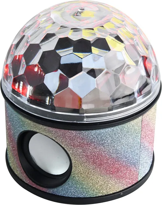 Rainbow Glitter Fun Light Stereo Speaker