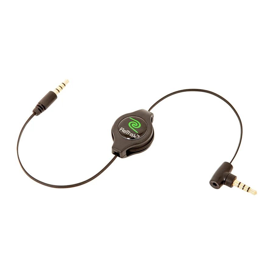 Retractable Auxiliary Cord   Microphone