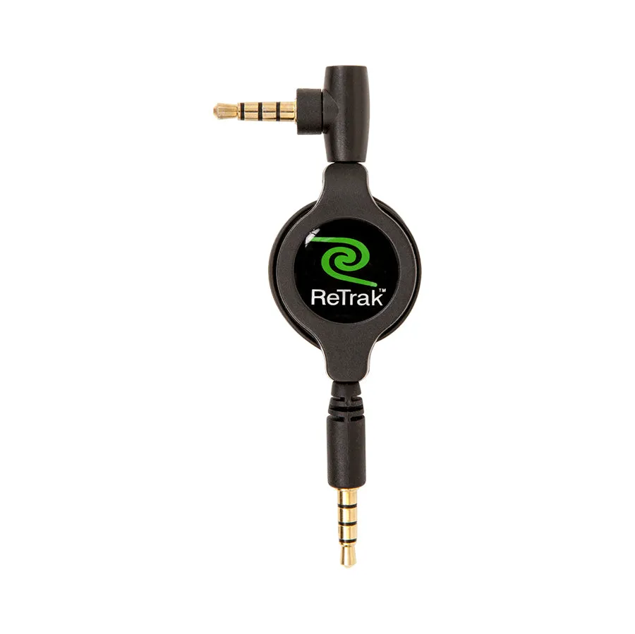 Retractable Auxiliary Cord   Microphone