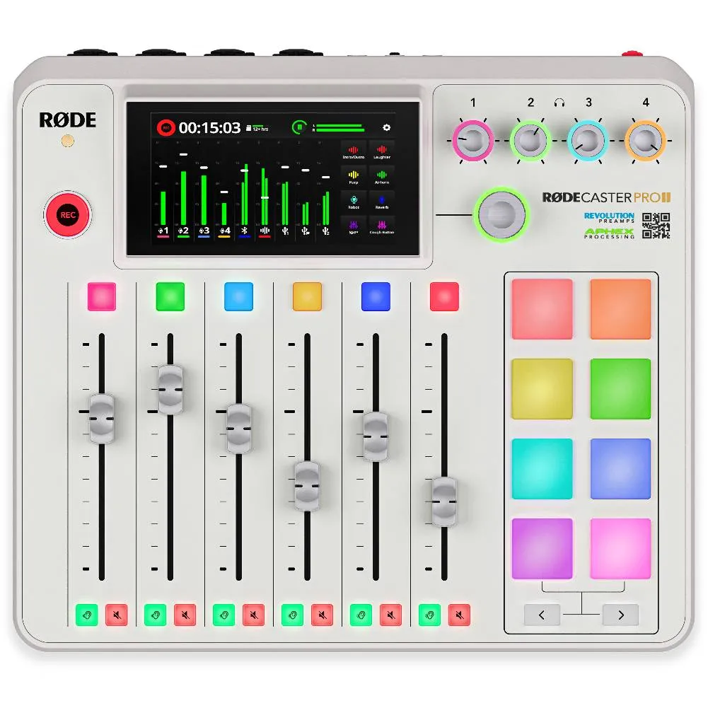 Rode RØDECaster Pro II Audio Production Studio (White)