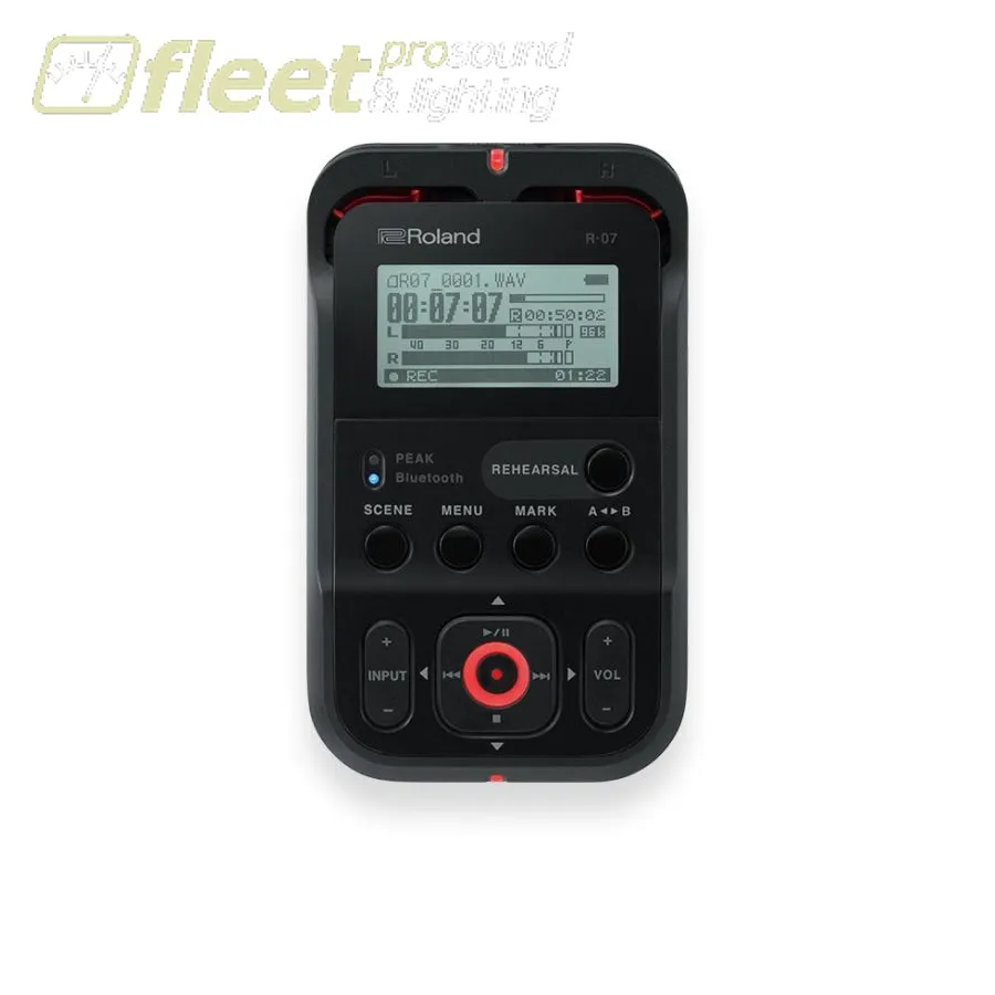 Roland R-07-BK High-Resolution Audio Recorder