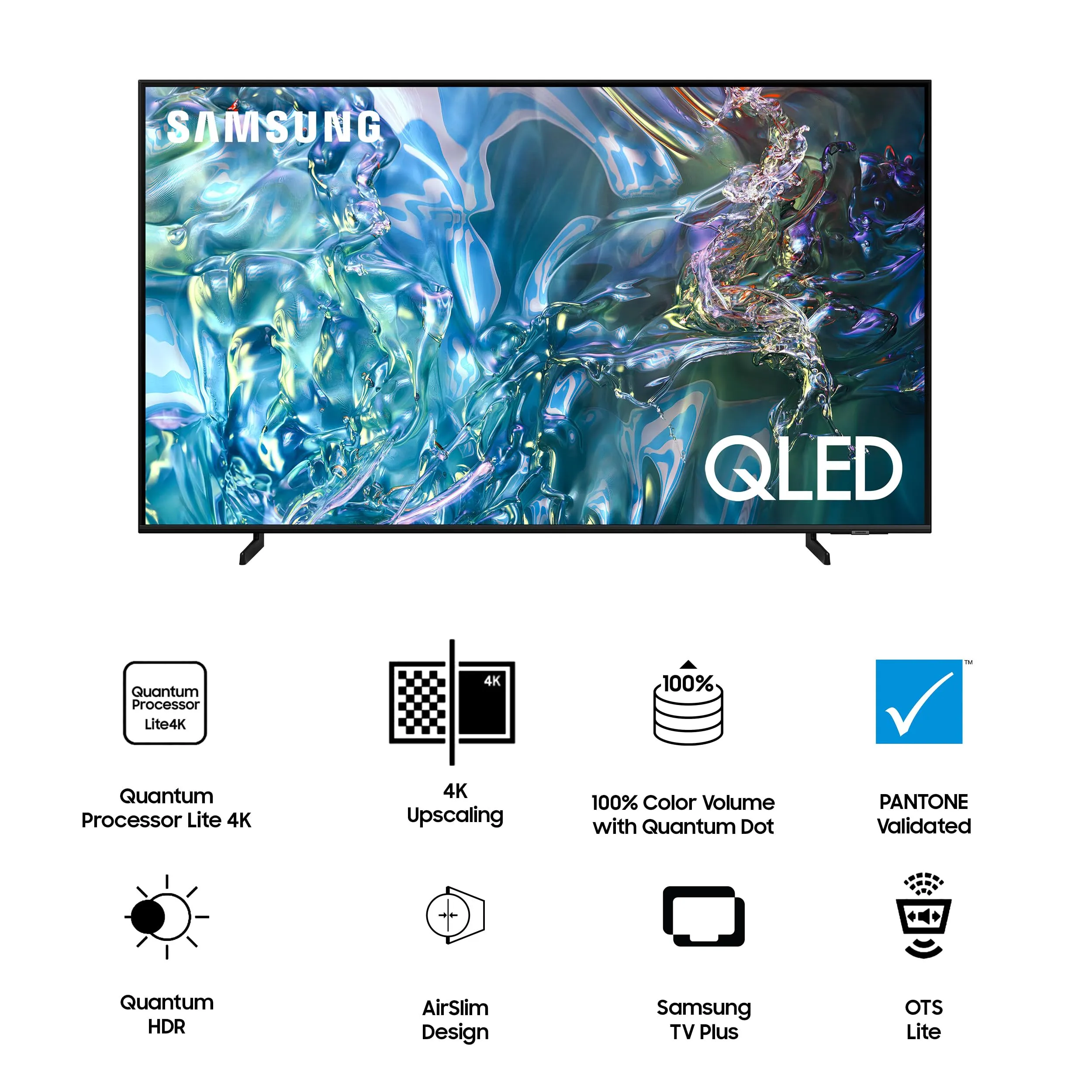 Samsung 108 cm (43 inches) 4K Ultra HD Smart QLED TV QA43Q60DAULXL (Black)