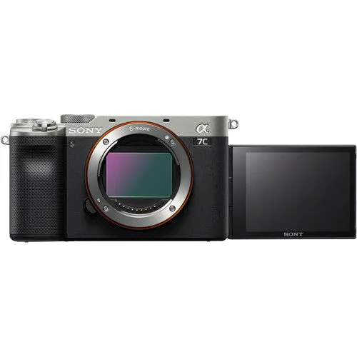 Sony A7C Full-Frame Compact Mirrorless Camera, Body Only, Silver