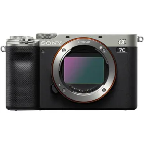 Sony A7C Full-Frame Compact Mirrorless Camera, Body Only, Silver