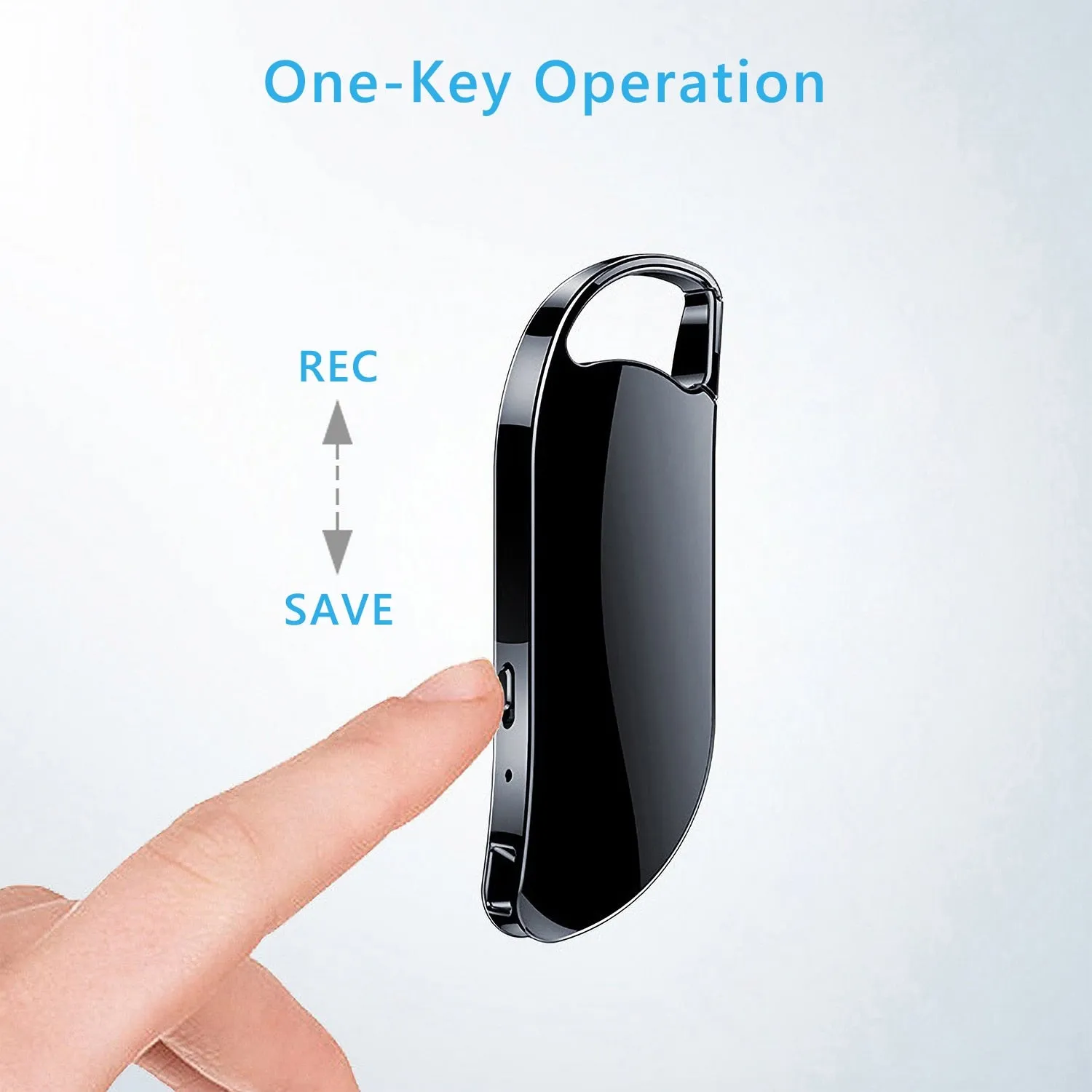 Spy Key Chain Voice Recorder 8GB - 192 Hours