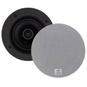 TAGA Harmony 6.5" 2-Way In-Ceiling Speakers Pair (White)