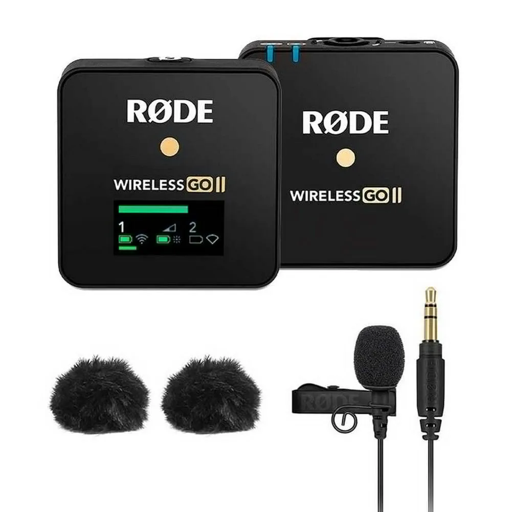 ZGCine ZG-R30 Charging Case with Rode Wireless GO II Single Channel   Omni Lavalier Microphone System/Recorder Kit - Bundle